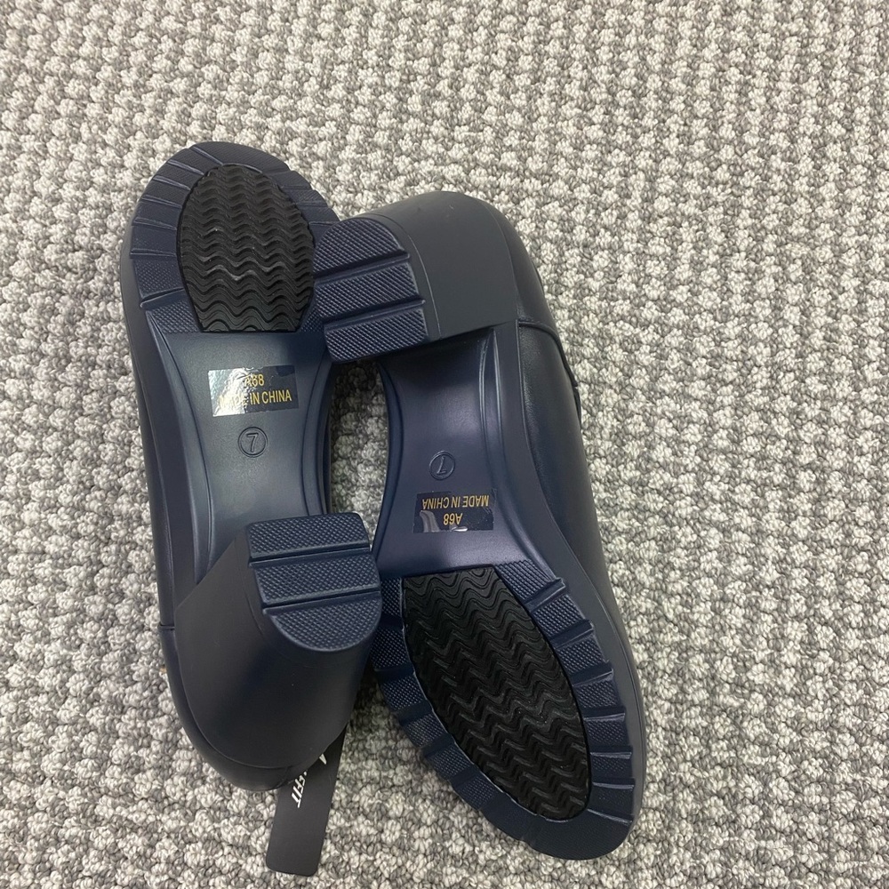 Nwt athlefit Navy Mary Jane Block Heel Pumps - Women's - Picture 4 of 6